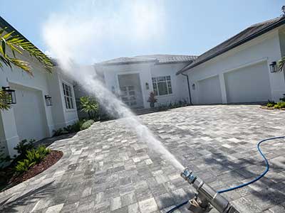 Images of building pressure wash in Indian River County