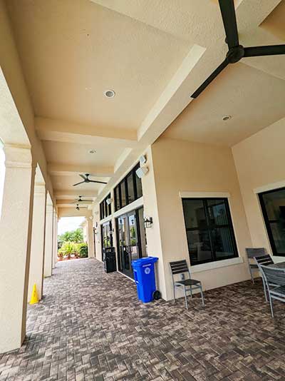 Images of building pressure cleaning in Indian River County