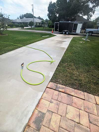 Images of roof pressure wash in Indian River County